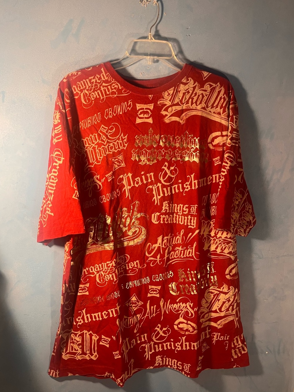 Y2K Ecko Graffiti Baggy Skater T Shirt